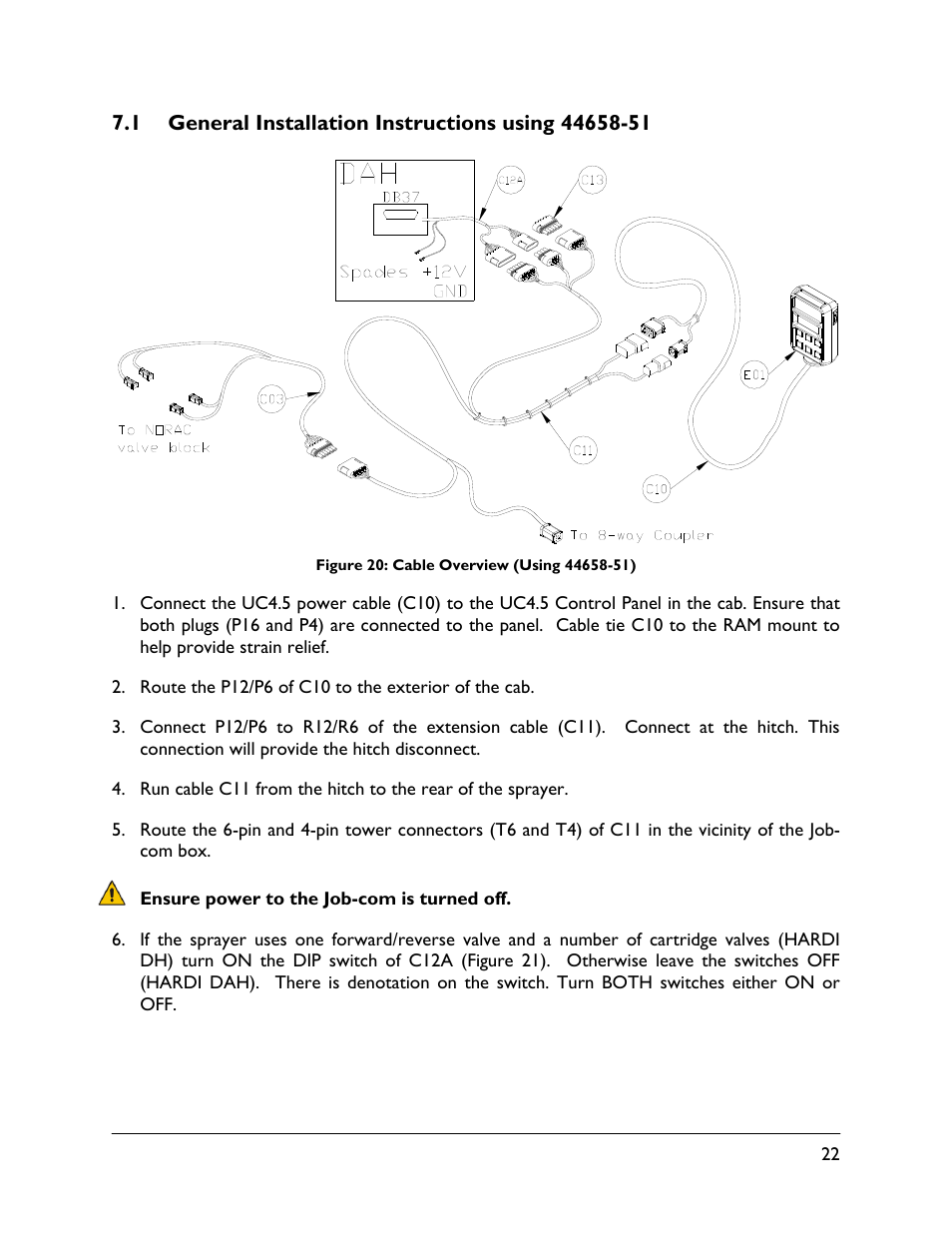 1 general installation instructions using 44658-51 | NORAC UC4.5-BC-HD4 Part 1 User Manual | Page 25 / 45