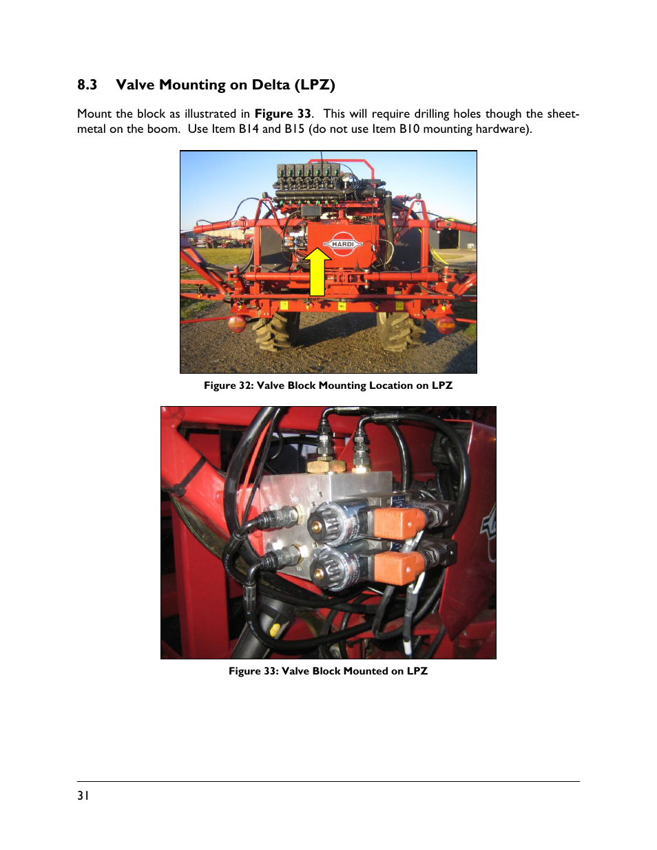 3 valve mounting on delta (lpz) | NORAC UC4.5-BC-HD4 Part 1 User Manual | Page 34 / 45