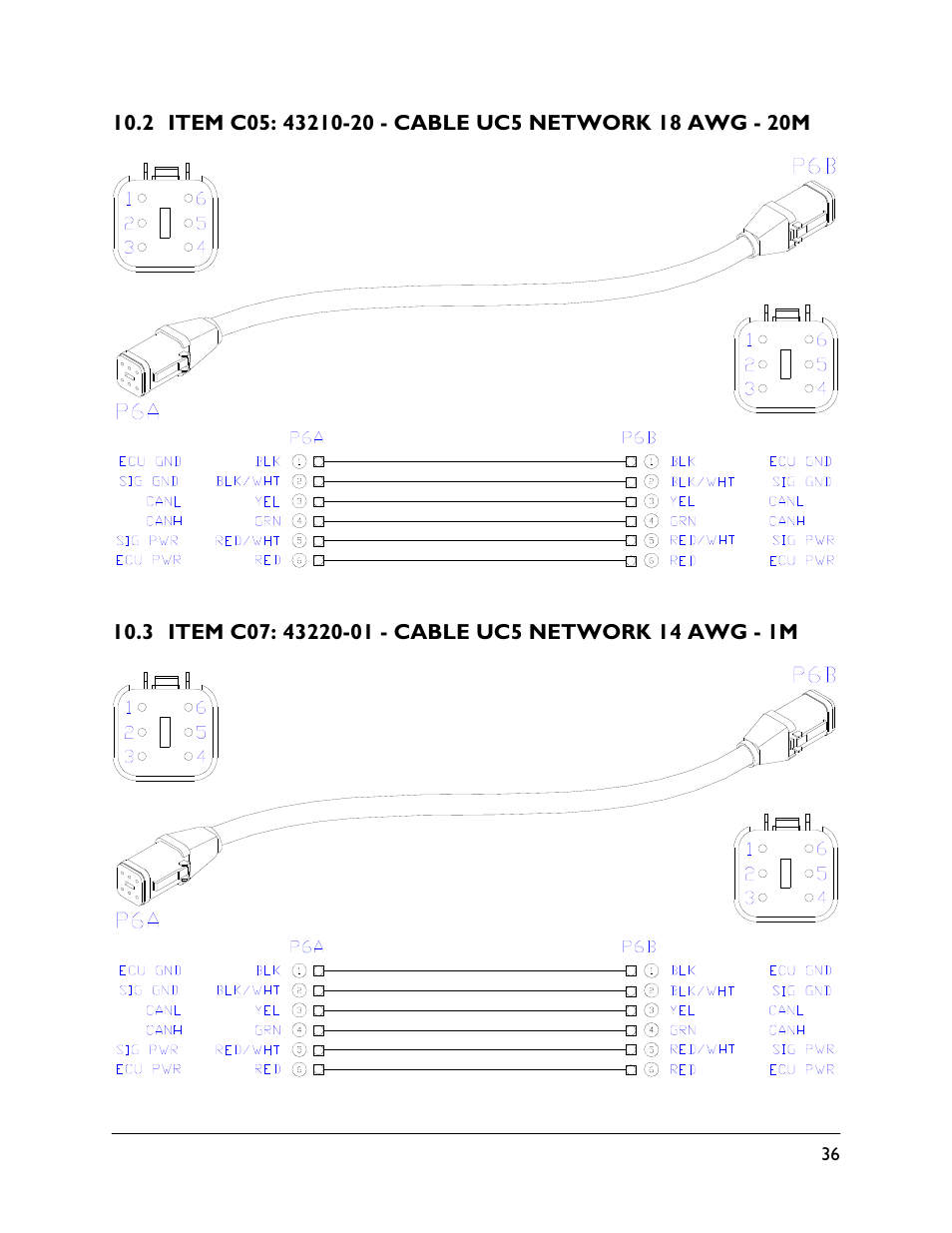 2 item c05: 43210-20, 3 item c07: 43220-01 | NORAC UC4.5-BC-HD4 Part 1 User Manual | Page 39 / 45