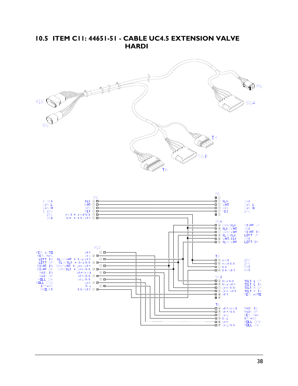 5 item c11: 44651-51 | NORAC UC4.5-BC-HD4 Part 1 User Manual | Page 41 / 45