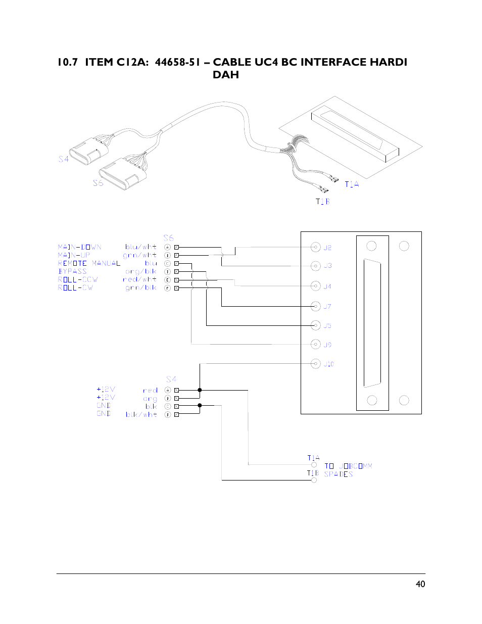 7 item c12a: 44658-51 | NORAC UC4.5-BC-HD4 Part 1 User Manual | Page 43 / 45