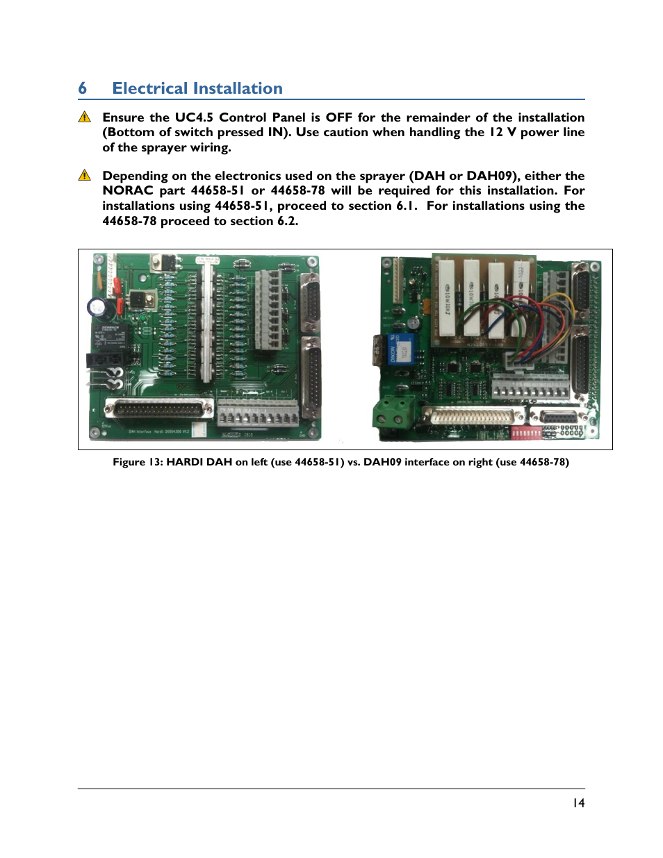 6 electrical installation | NORAC UC4.5-BC-HD5 Part 1 User Manual | Page 17 / 31