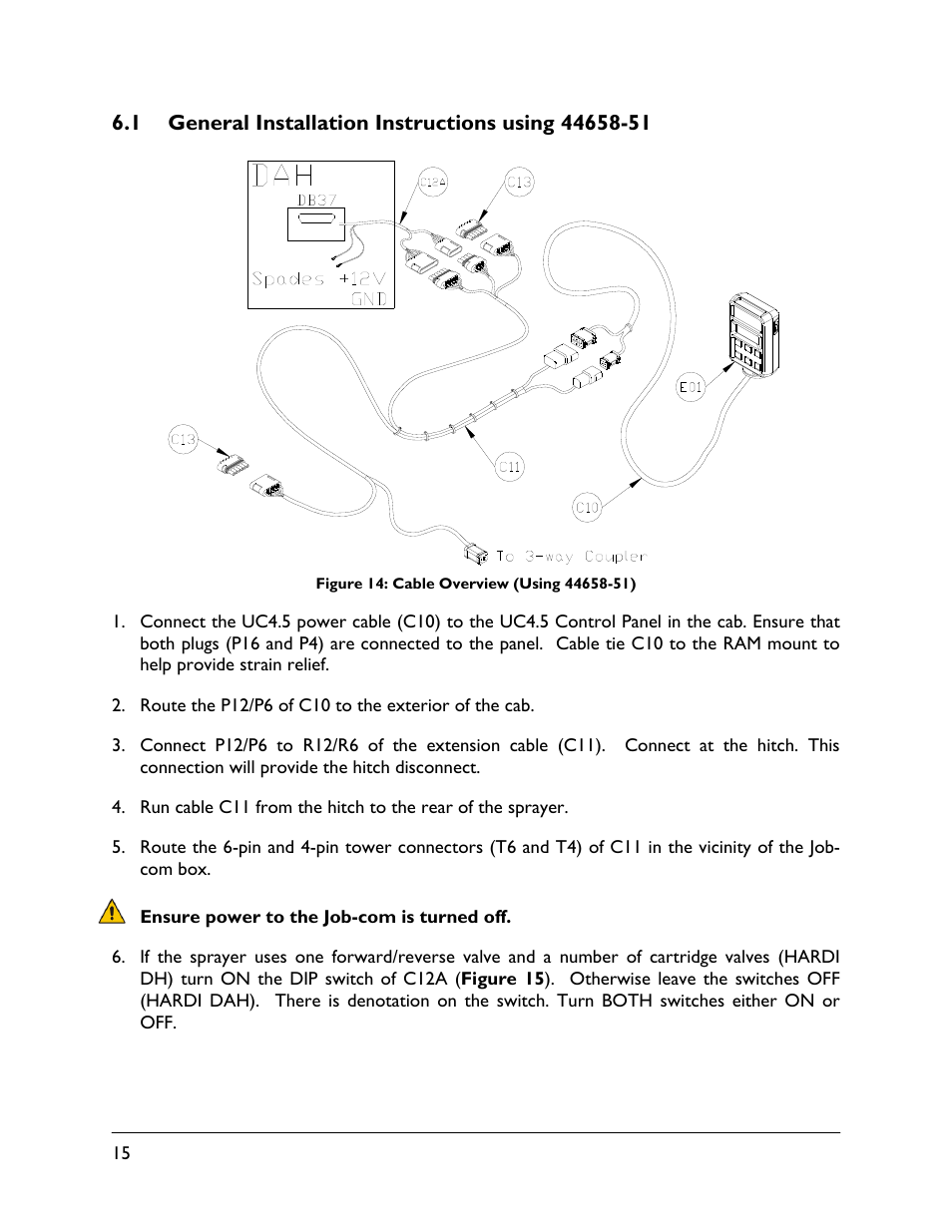 1 general installation instructions using 44658-51 | NORAC UC4.5-BC-HD5 Part 1 User Manual | Page 18 / 31