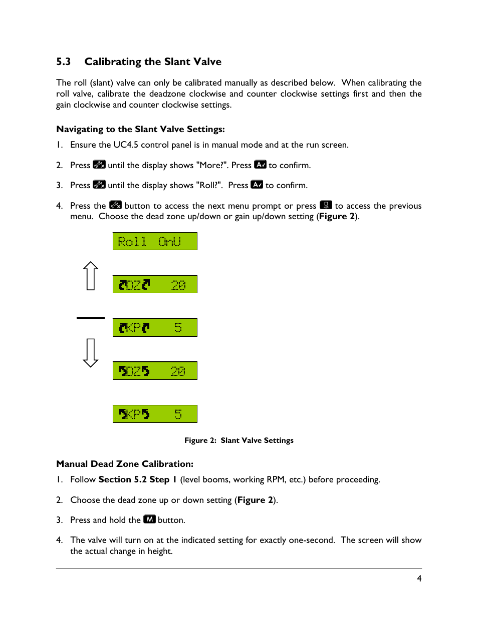 3 calibrating the slant valve | NORAC UC4.5-BC-HD5 Part 2 User Manual | Page 7 / 10