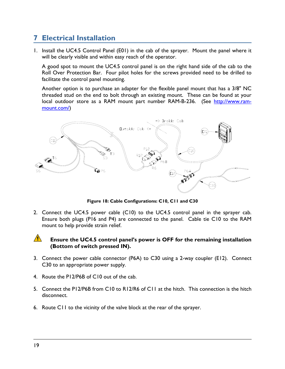 7 electrical installation | NORAC UC4.5-BC-HD7 User Manual | Page 22 / 39