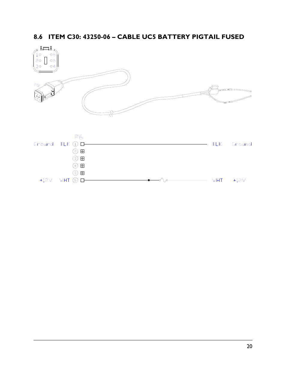 6 item c30: 43250-06 | NORAC UC4.5-BC-HD9 User Manual | Page 23 / 24
