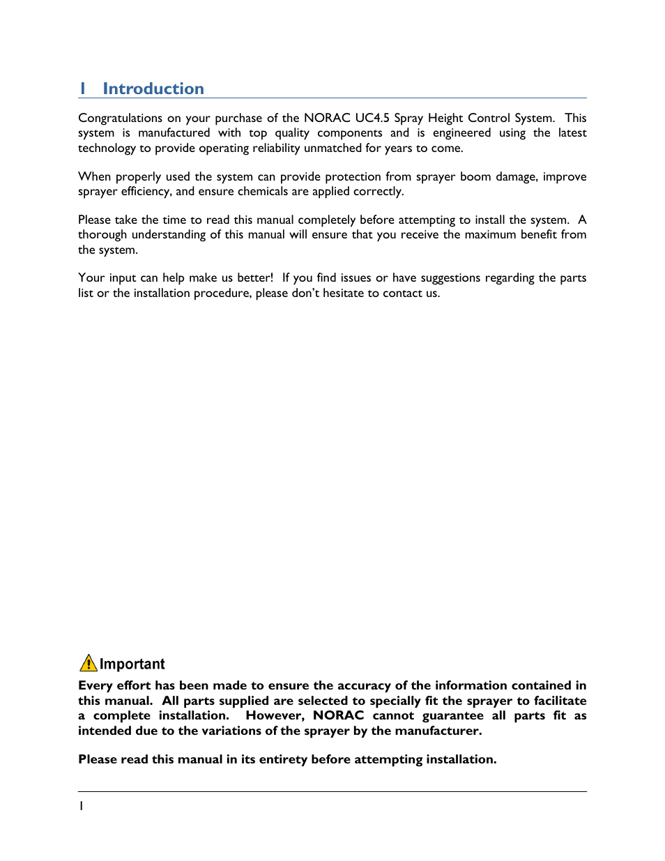 1 introduction | NORAC UC4.5-BC-HD9 User Manual | Page 4 / 24