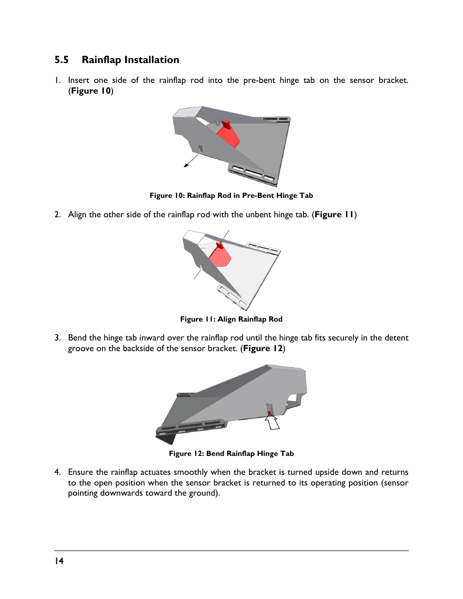 5 rainflap installation | NORAC UC4.5-BC-JD6 User Manual | Page 16 / 37