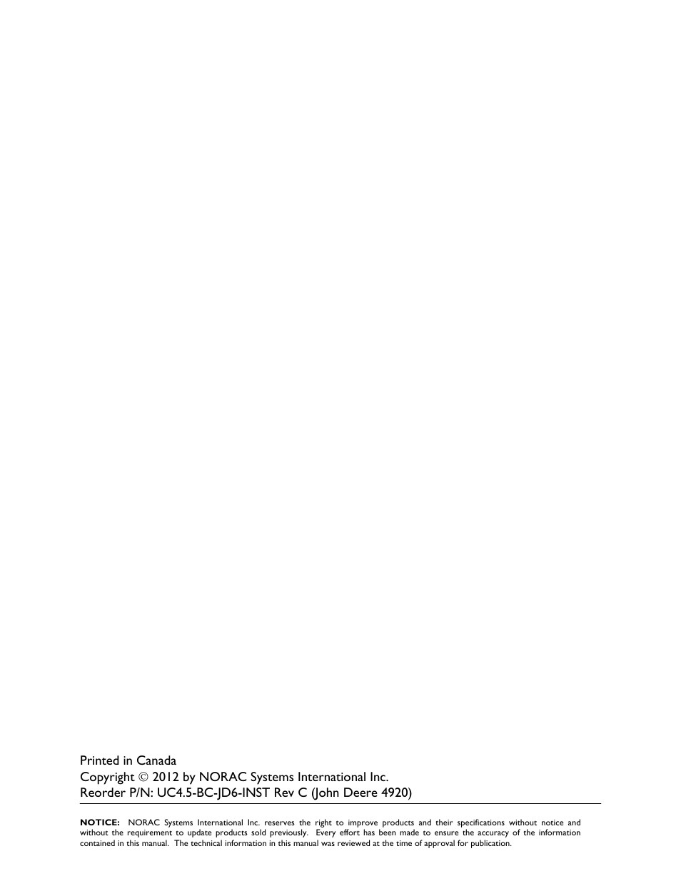 NORAC UC4.5-BC-JD6 User Manual | Page 2 / 37