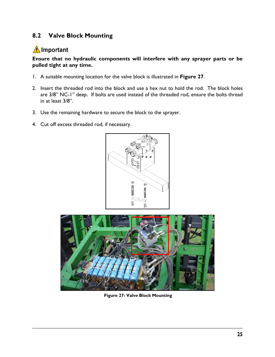 2 valve block mounting | NORAC UC4.5-BC-JD6 User Manual | Page 27 / 37