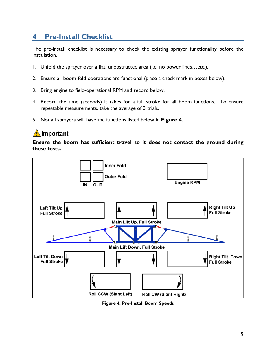 4 pre-install checklist | NORAC UC4.5-BC-JD7 User Manual | Page 11 / 42