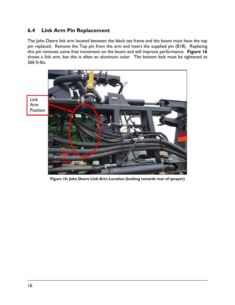 4 link arm pin replacement | NORAC UC4.5-BC-JD8 User Manual | Page 18 / 35