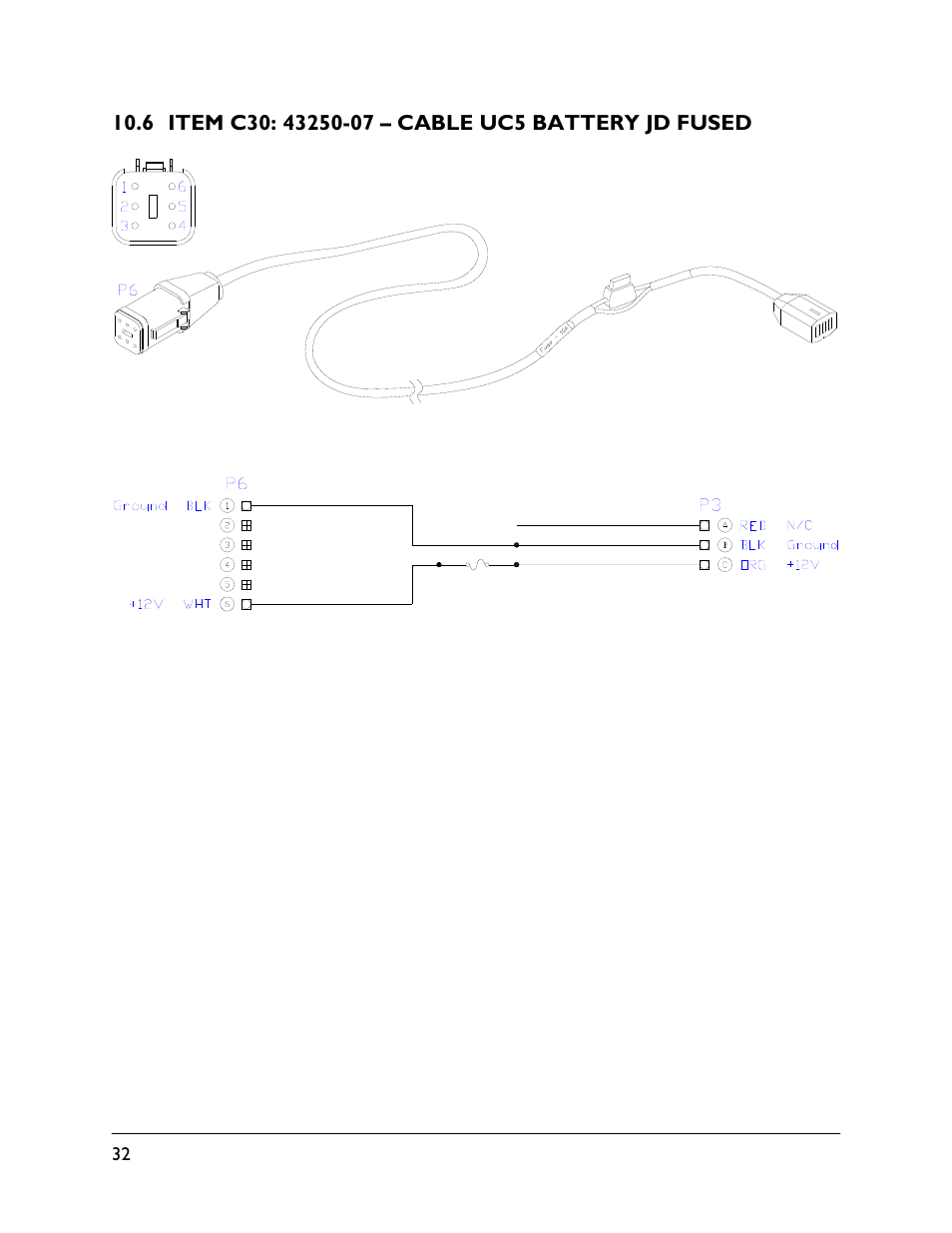 6 item c30: 43250-07 | NORAC UC4.5-BC-JD8 User Manual | Page 34 / 35