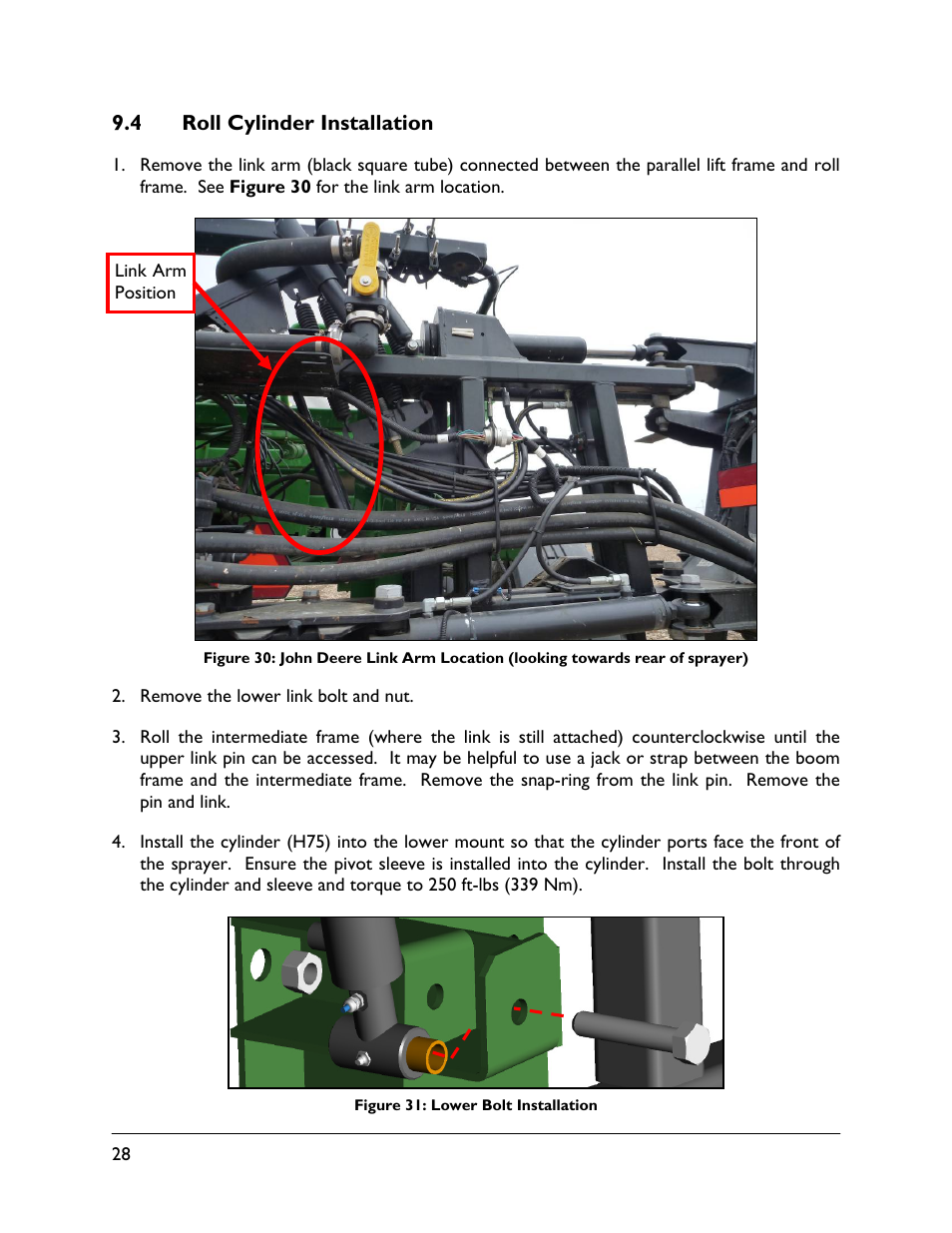 4 roll cylinder installation | NORAC UC4.5-BC-JD8A User Manual | Page 30 / 46