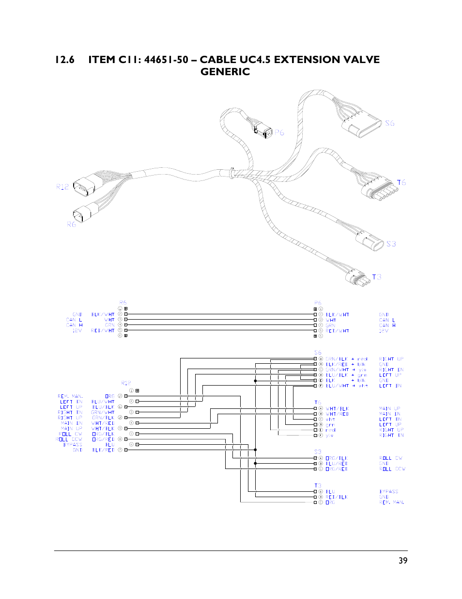 6 item c11: 44651-50 | NORAC UC4.5-BC-JD8A User Manual | Page 41 / 46