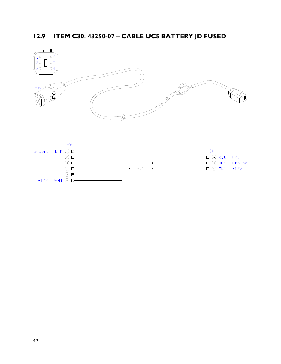 9 item c30: 43250-07 | NORAC UC4.5-BC-JD8A User Manual | Page 44 / 46