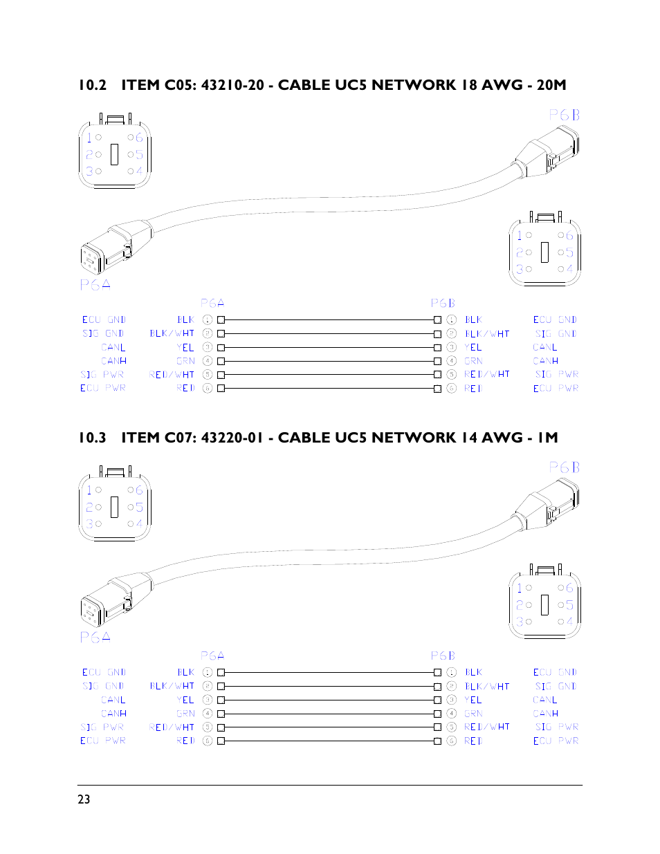 2 item c05: 43210-20, 3 item c07: 43220-01 | NORAC UC4.5-BC-MC1 User Manual | Page 26 / 31