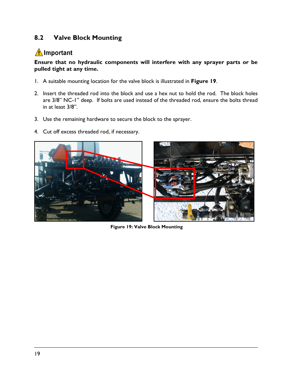 2 valve block mounting | NORAC UC4.5-BC-MC2 User Manual | Page 22 / 31