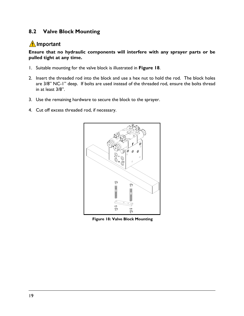2 valve block mounting | NORAC UC4.5-BC-MS1 User Manual | Page 22 / 32