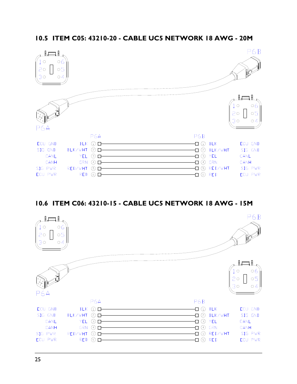 5 item c05: 43210-20, 6 item c06: 43210-15 | NORAC UC4.5-BC-NT3 User Manual | Page 28 / 31
