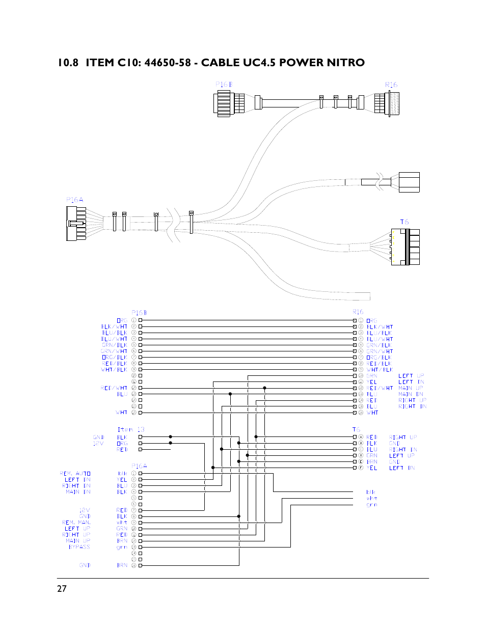 8 item c10: 44650-58 | NORAC UC4.5-BC-NT3 User Manual | Page 30 / 31
