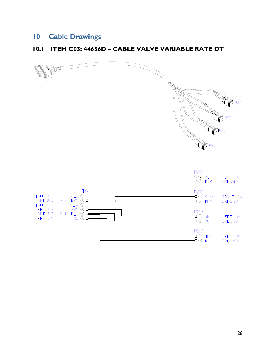 10 cable drawings, 1 item c03: 44656d | NORAC UC4.5-BC-NT4 User Manual | Page 29 / 35