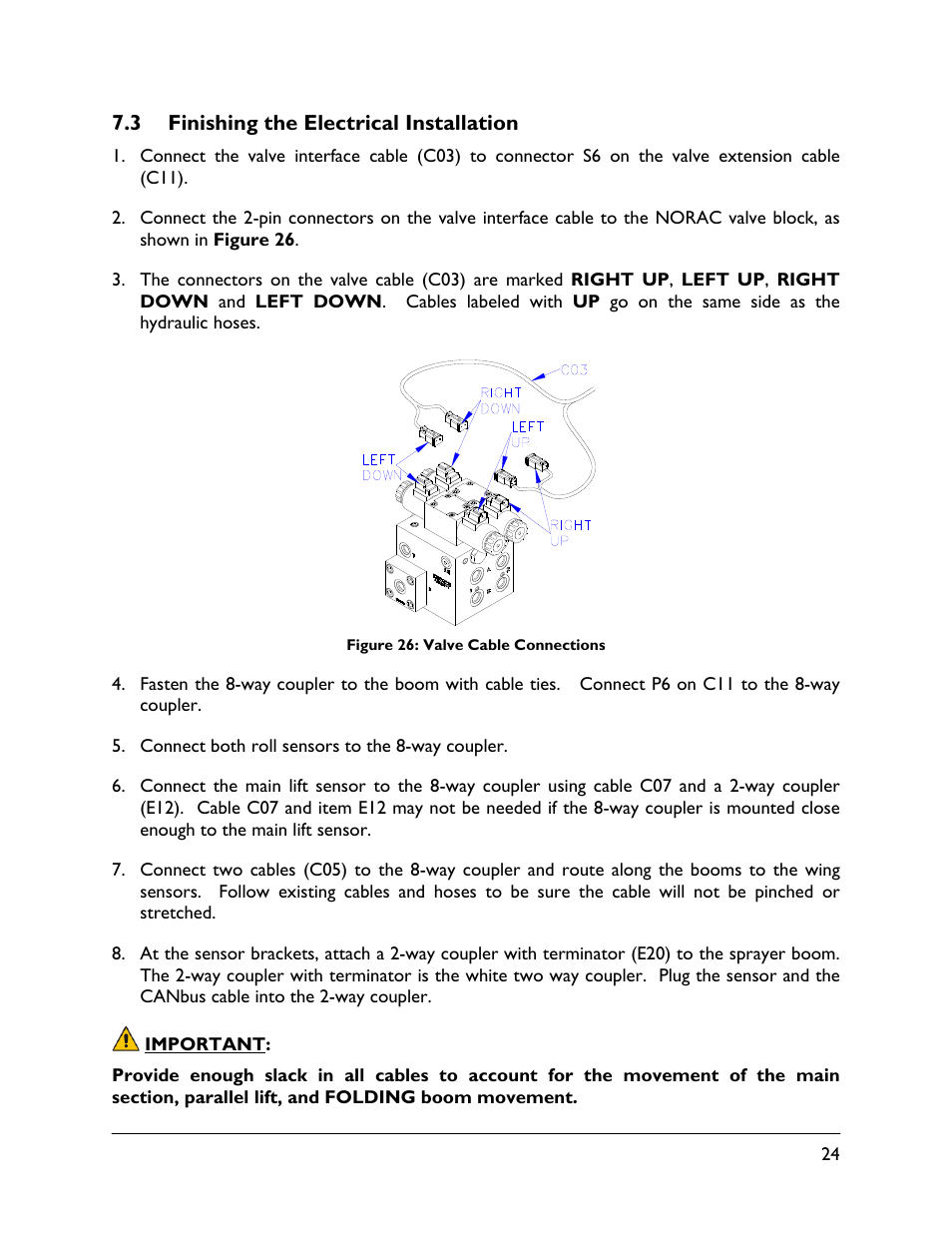 3 finishing the electrical installation | NORAC UC4.5-BC-PS1 User Manual | Page 27 / 38