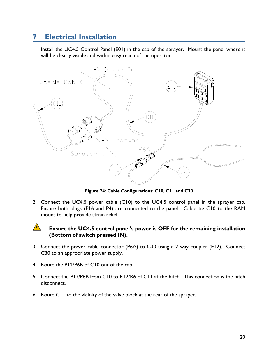 7 electrical installation | NORAC UC4.5-BC-RA1 User Manual | Page 23 / 42