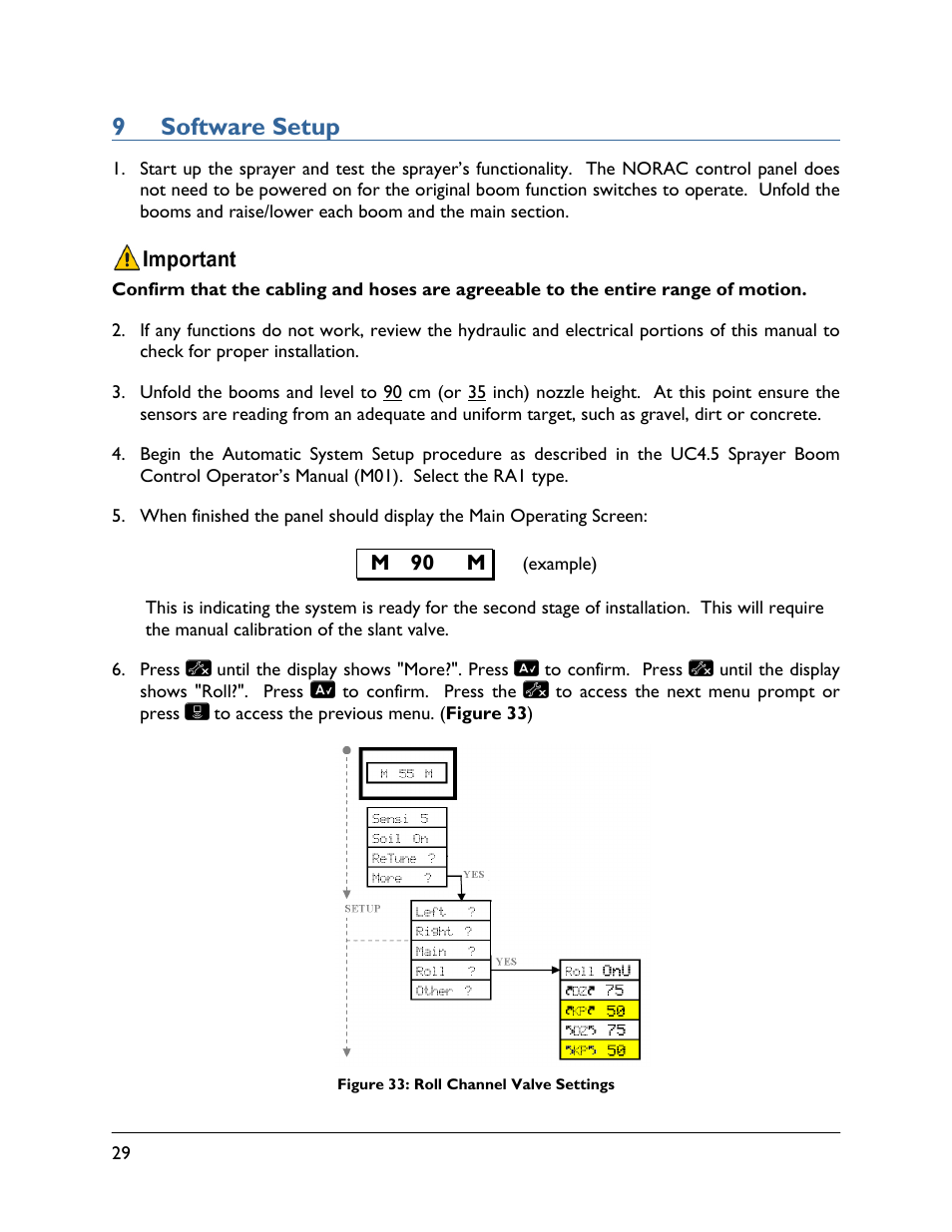 9 software setup | NORAC UC4.5-BC-RA1 User Manual | Page 32 / 42