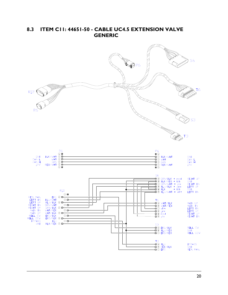 3 item c11: 44651-50 | NORAC UC4.5-BC-RA2 User Manual | Page 23 / 27