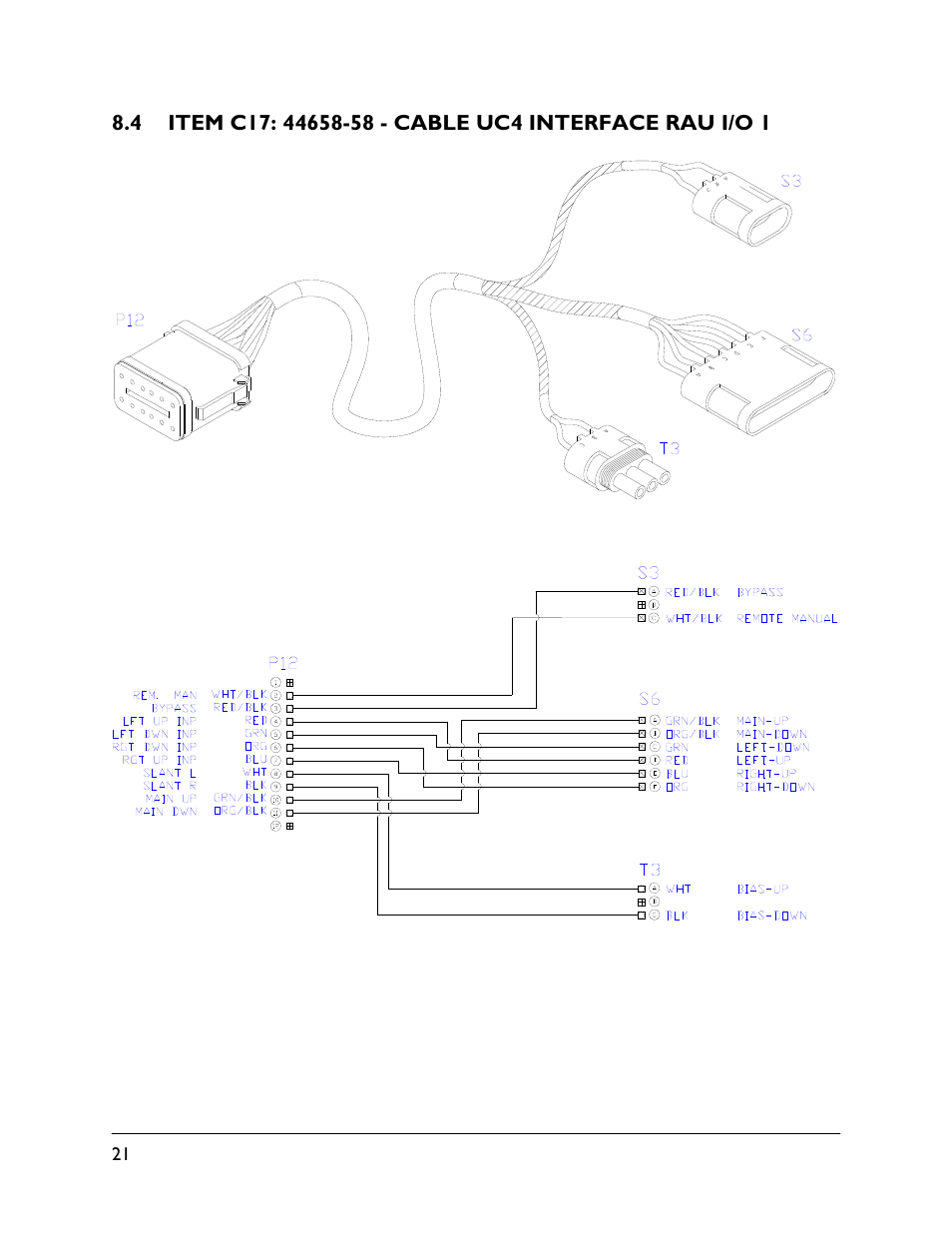 4 item c17: 44658-58 | NORAC UC4.5-BC-RA2 User Manual | Page 24 / 27