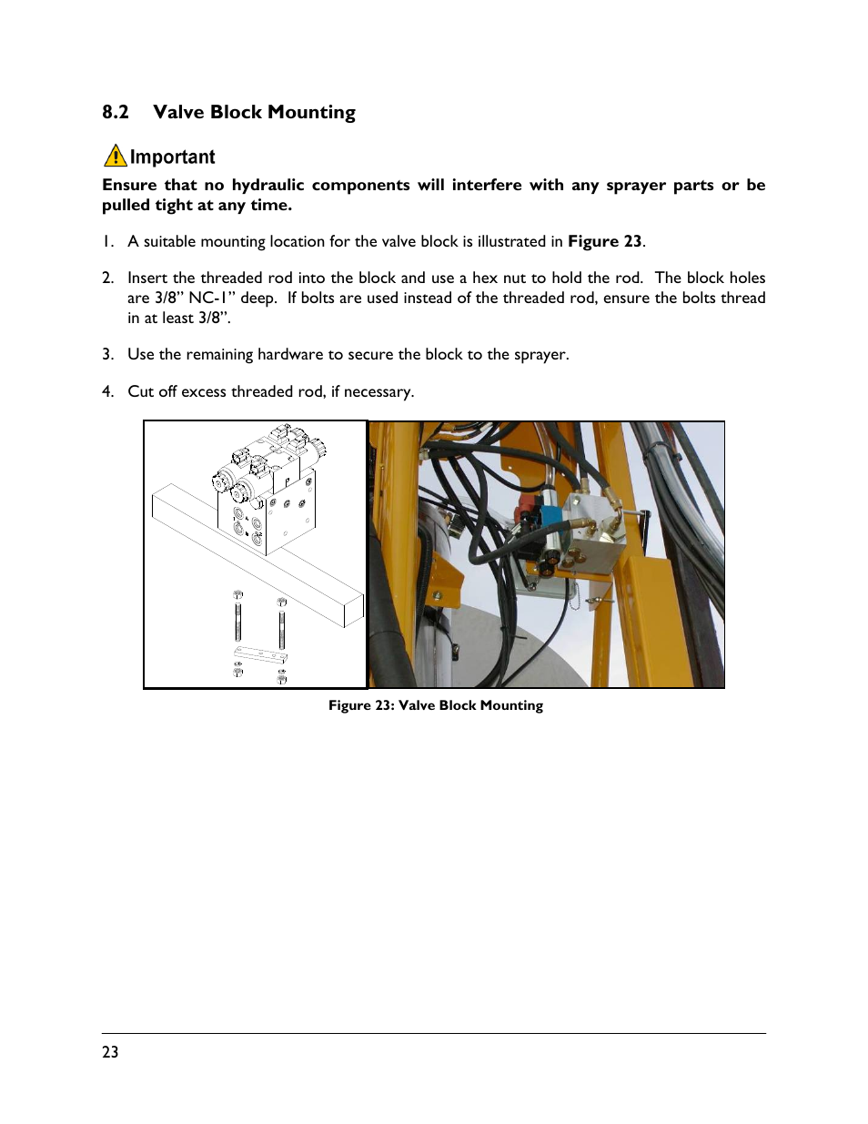 2 valve block mounting | NORAC UC4.5-BC-RG4 User Manual | Page 26 / 36