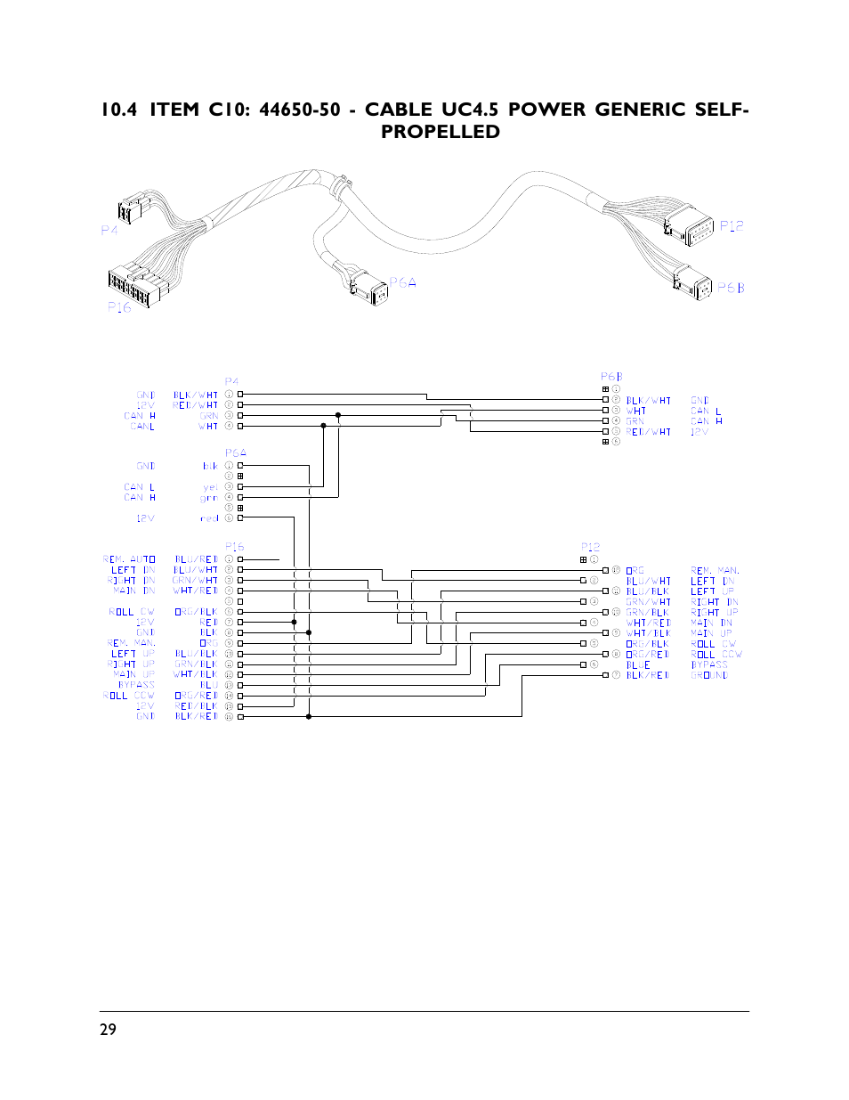 4 item c10: 44650-50 | NORAC UC4.5-BC-RG4 User Manual | Page 32 / 36