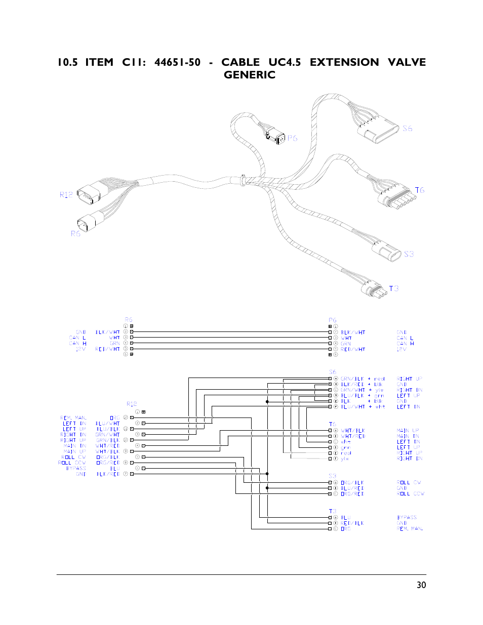 5 item c11: 44651-50 | NORAC UC4.5-BC-RG4 User Manual | Page 33 / 36