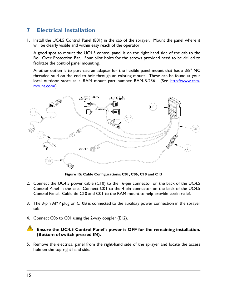 7 electrical installation | NORAC UC4.5-BC-SC2 User Manual | Page 18 / 33