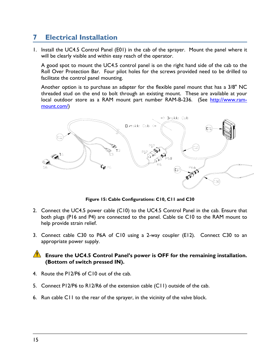 7 electrical installation | NORAC UC4.5-BC-SS1 User Manual | Page 18 / 34