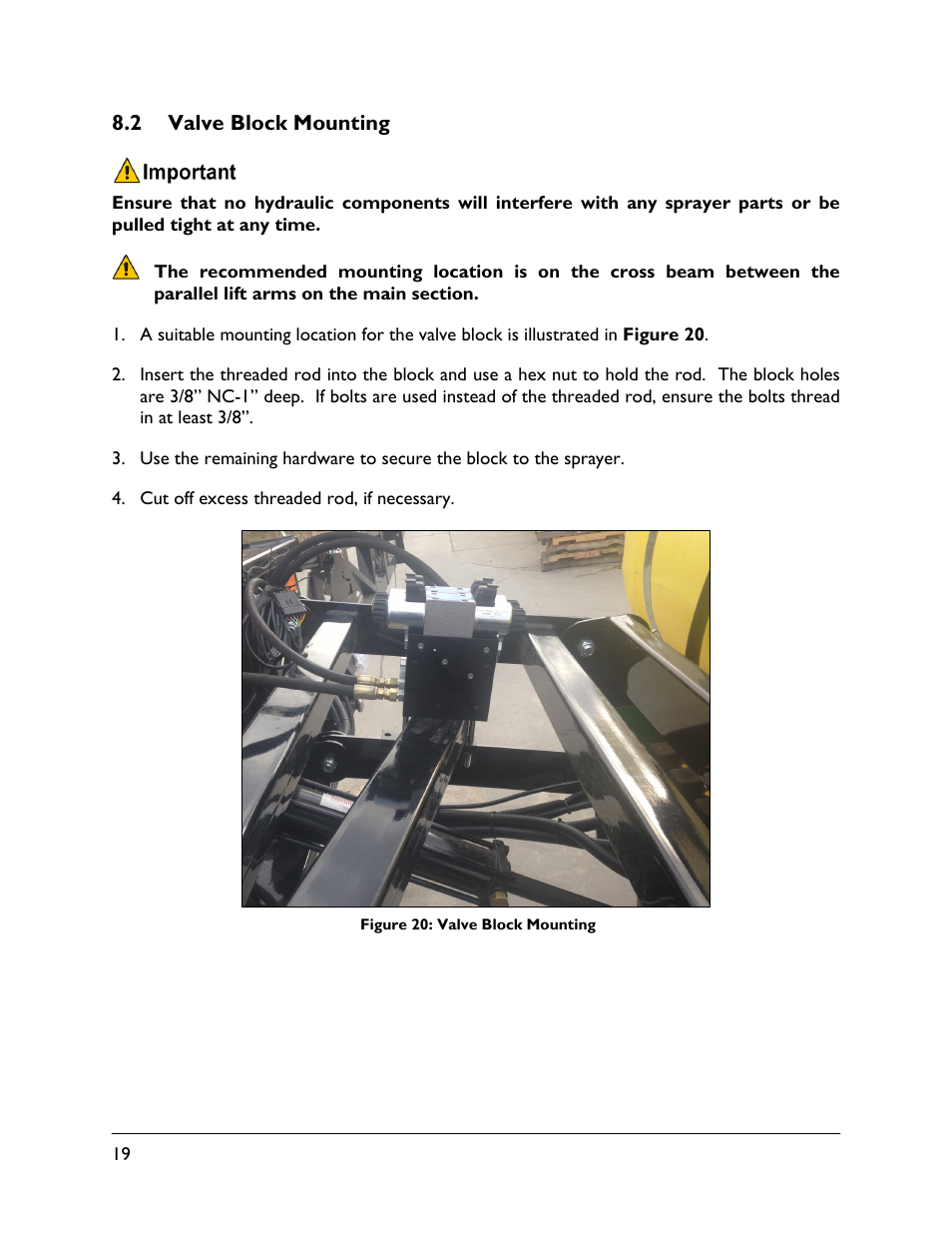 2 valve block mounting | NORAC UC4.5-BC-SS1 User Manual | Page 22 / 34