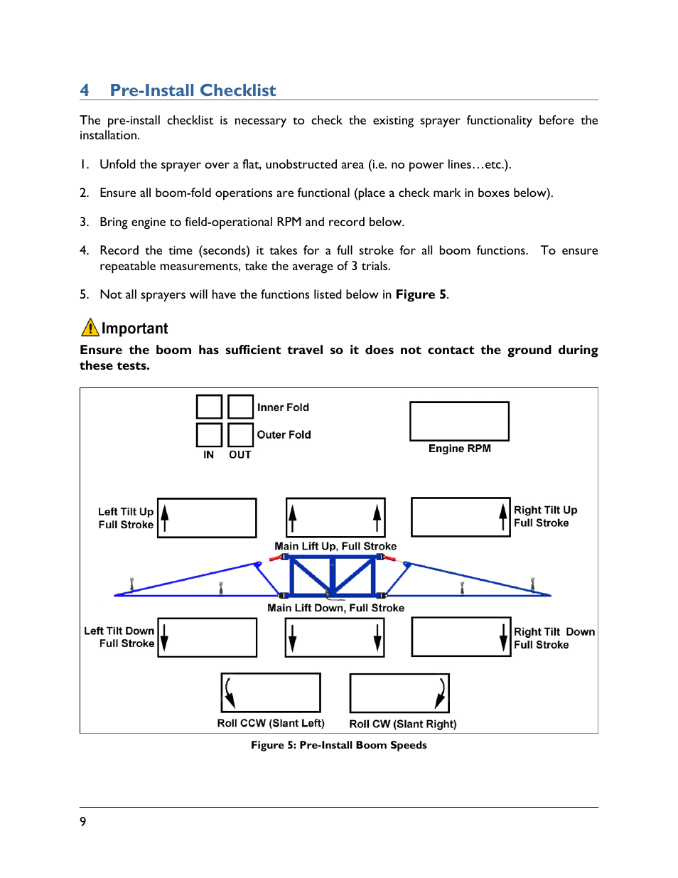 4 pre-install checklist | NORAC UC4.5-BC-TA1 User Manual | Page 12 / 36