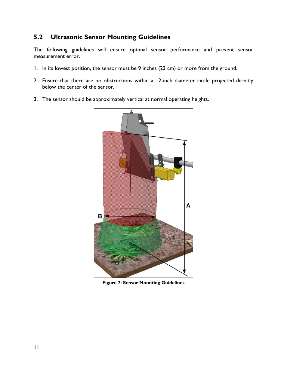 2 ultrasonic sensor mounting guidelines | NORAC UC4.5-BC-TA1 User Manual | Page 14 / 36