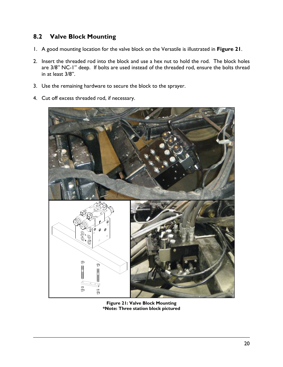 2 valve block mounting | NORAC UC4.5-BC-VS1 User Manual | Page 23 / 33