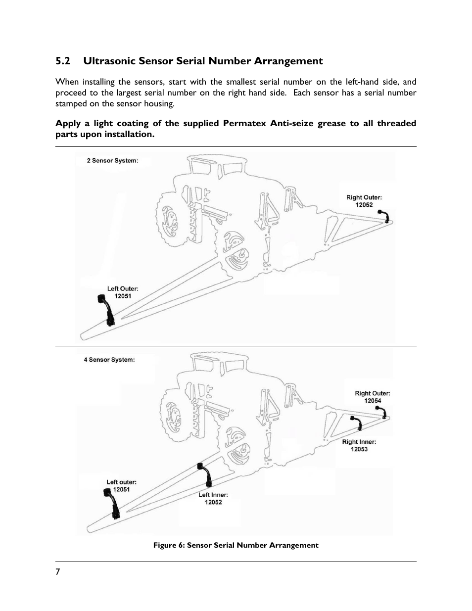2 ultrasonic sensor serial number arrangement | NORAC UC4.5-BC-EV5 Part 1 User Manual | Page 10 / 23