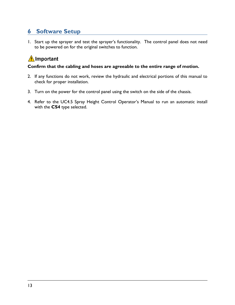 6 software setup | NORAC UC4.5-CS4 User Manual | Page 16 / 20