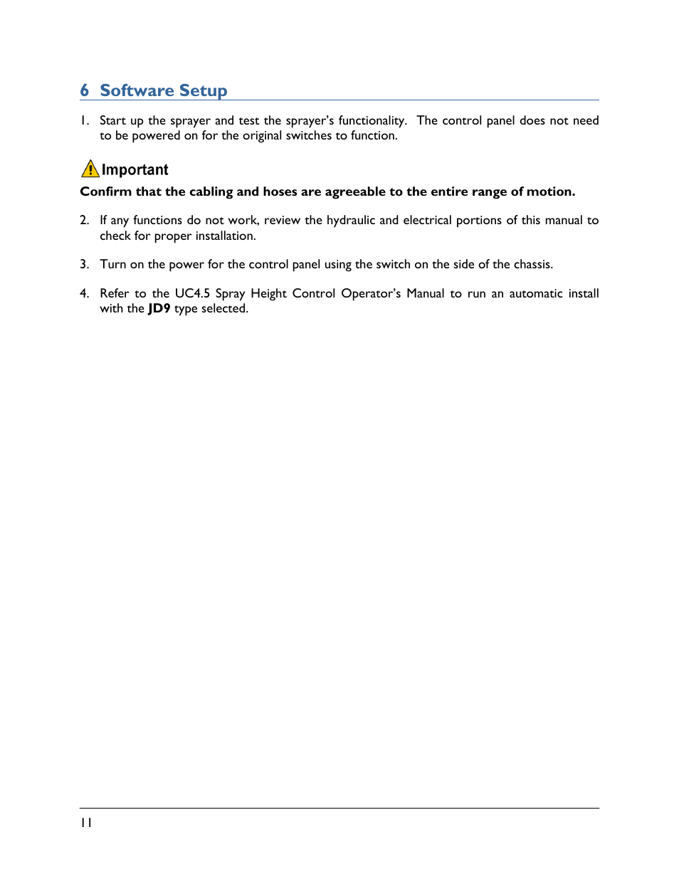 6 software setup | NORAC UC4.5-JD9 User Manual | Page 14 / 17