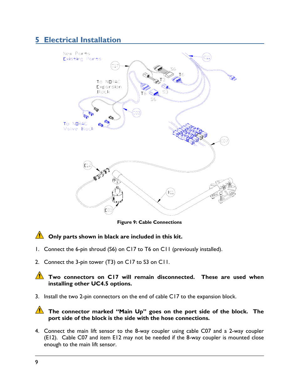 5 electrical installation | NORAC UC4.5-JD13 User Manual | Page 12 / 16