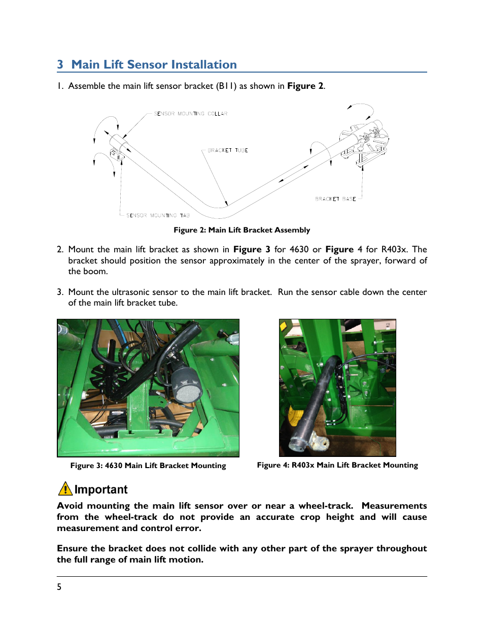 3 main lift sensor installation | NORAC UC4.5-JD13 User Manual | Page 8 / 16