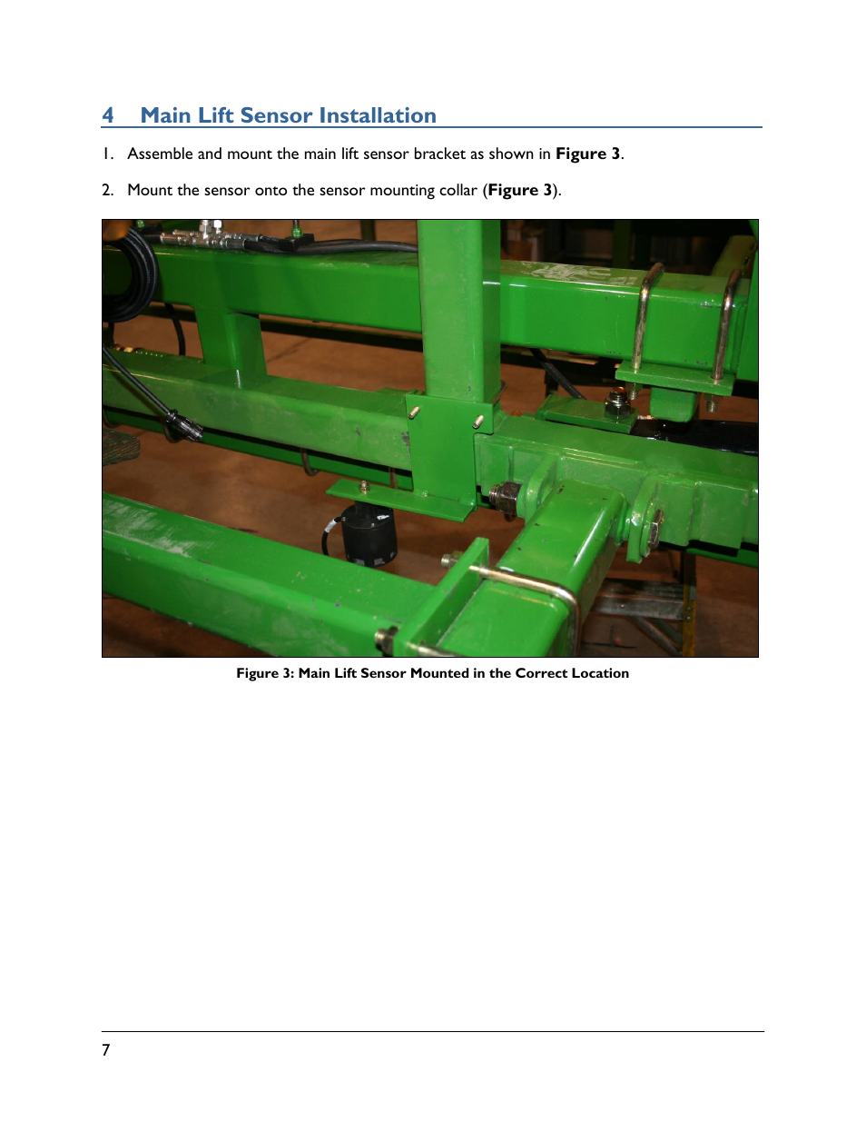 4 main lift sensor installation | NORAC UC4.5-SM3 User Manual | Page 10 / 18