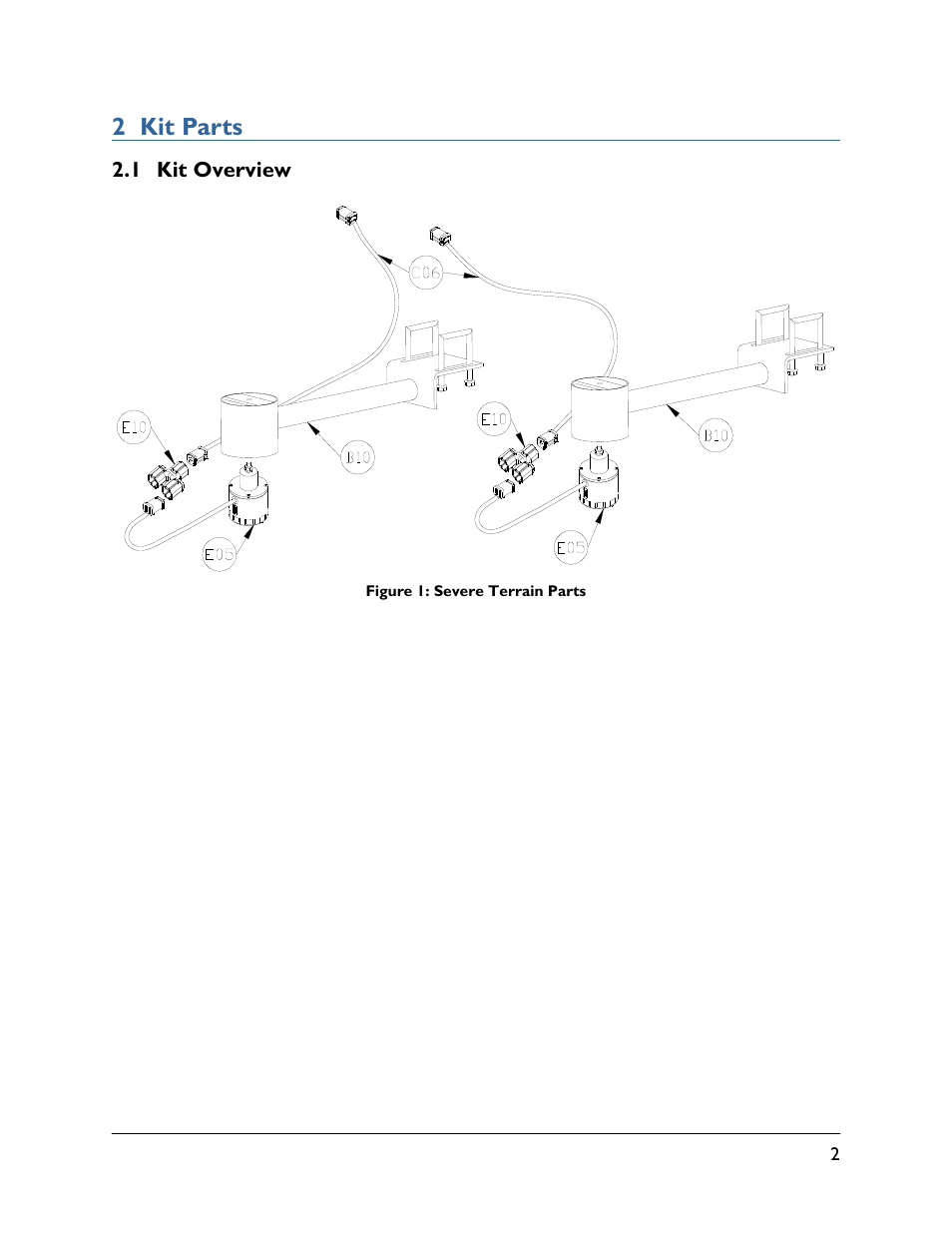 2 kit parts, 1 kit overview | NORAC 5465BC-SM User Manual | Page 5 / 13