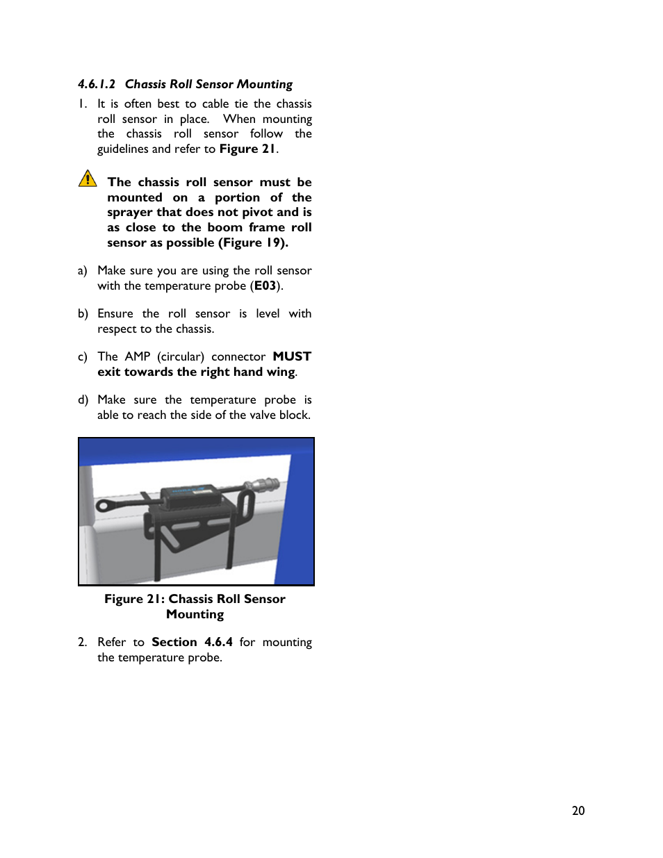 2 chassis roll sensor mounting | NORAC UC4+BC+AN2 User Manual | Page 23 / 47