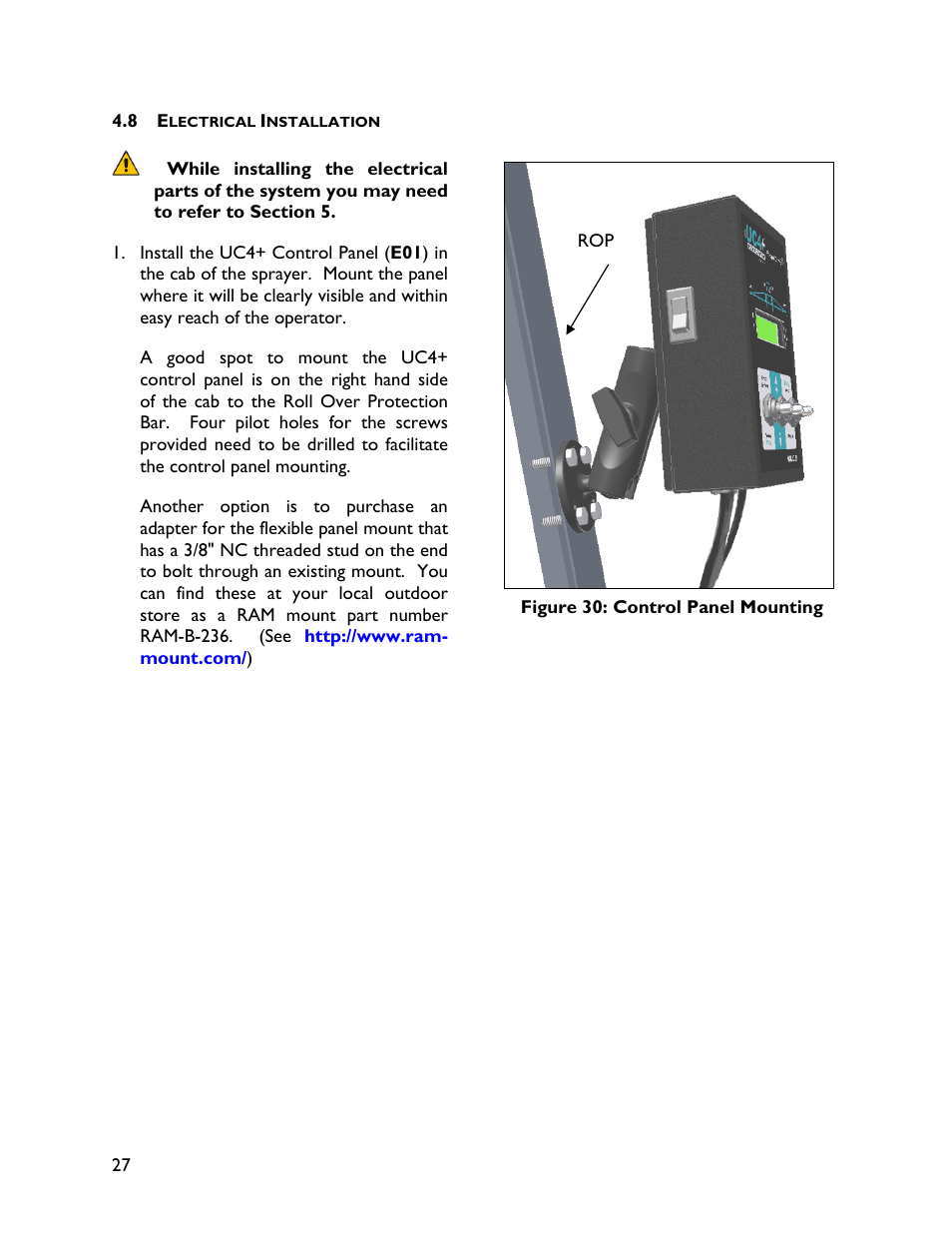 8 electrical installation | NORAC UC4+BC+AN2 User Manual | Page 30 / 47