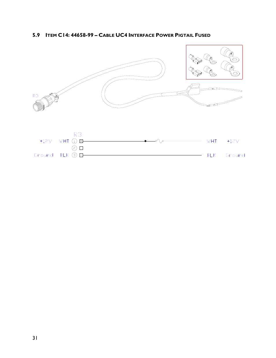 9 item c14: 44658-99 | NORAC UC4+BC+AP2 User Manual | Page 34 / 35